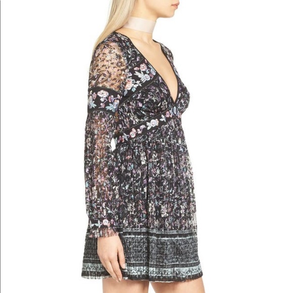 Free People Cherry Blossom Embroidered Mini Dress - Picture 6 of 14